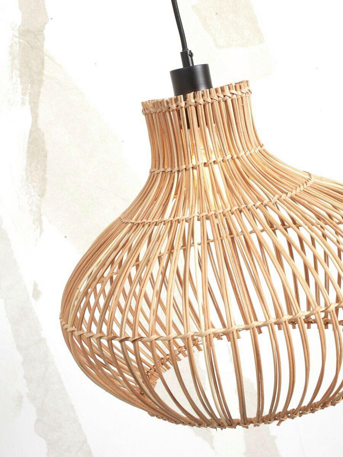 HÄNGELEUCHTE GOOD&MOJO  42/42/35 cm   - Naturfarben, Trend (42/42/35cm) - Good & Mojo