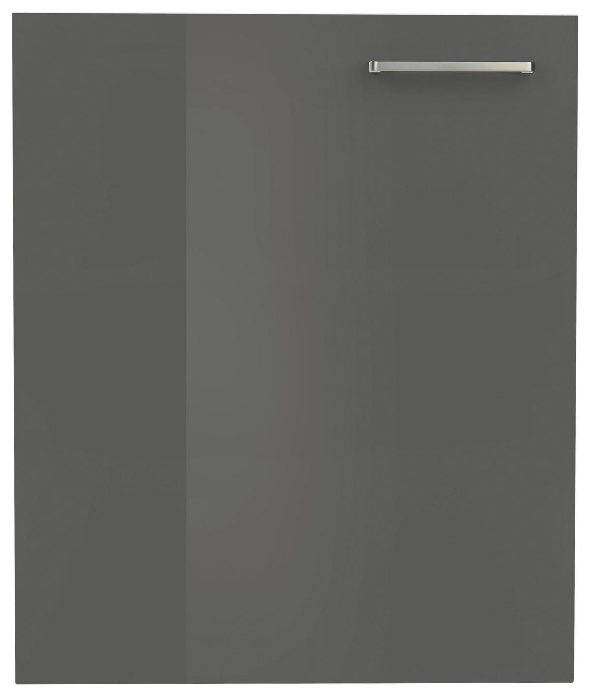 KÜCHENSCHRANKFRONT 60/72/1,9 cm  in Schieferfarben  - Schieferfarben/Edelstahlfarben, MODERN, Holzwerkstoff/Metall (60/72/1,9cm) - Nobilia