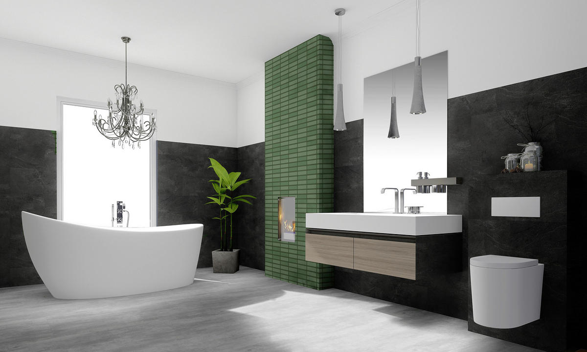 WANDPANEEL Revêt Design-Wandfliesen 12 Stück Anthrazit  - Anthrazit, MODERN, Kunststoff (60/30/0,37cm)