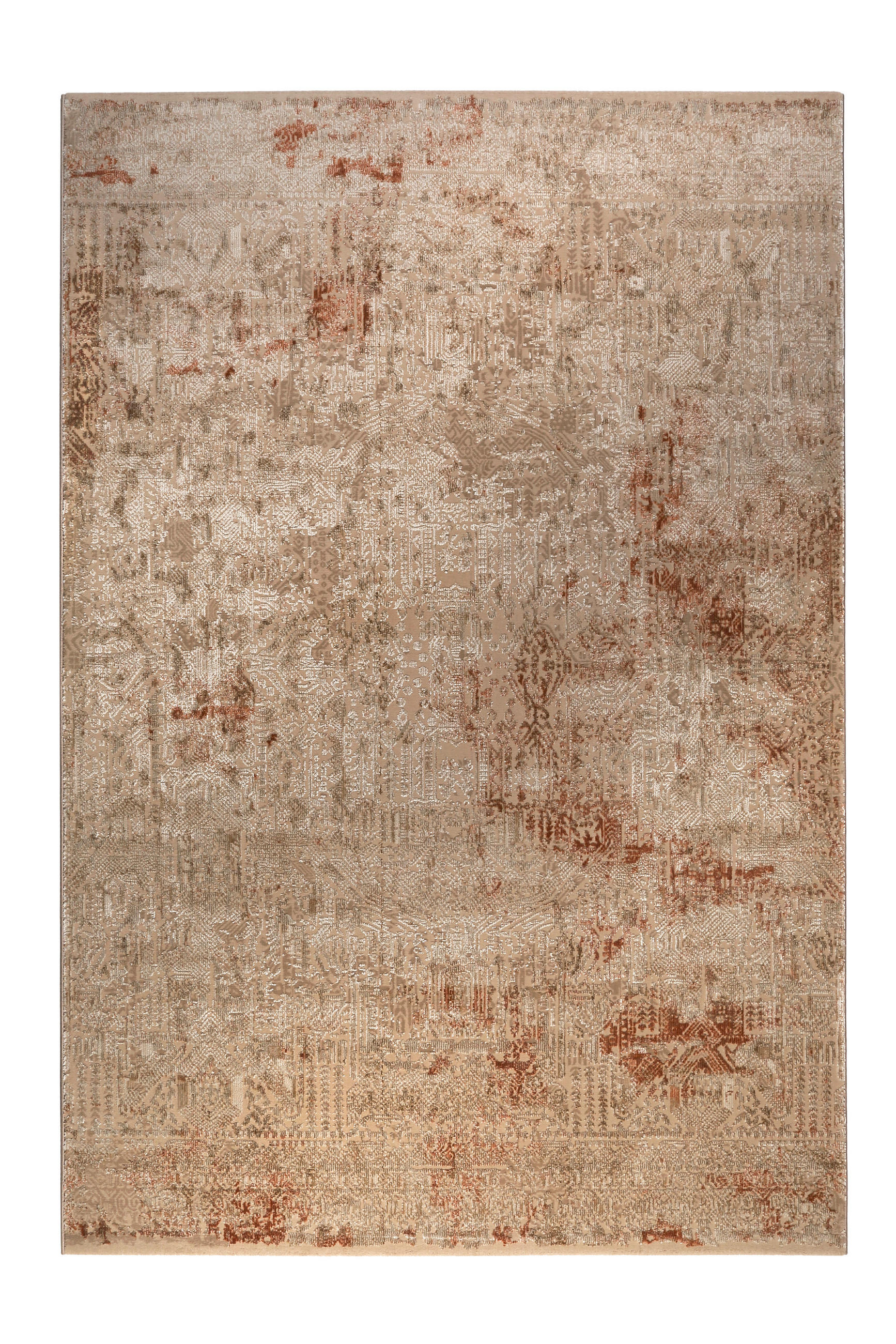 VINTAGE-TEPPICH 133/200 cm Rococo Vintage Sandfarben, Beige, Rostfarben  - Sandfarben/Rostfarben, LIFESTYLE, Textil (133/200cm) - Novel