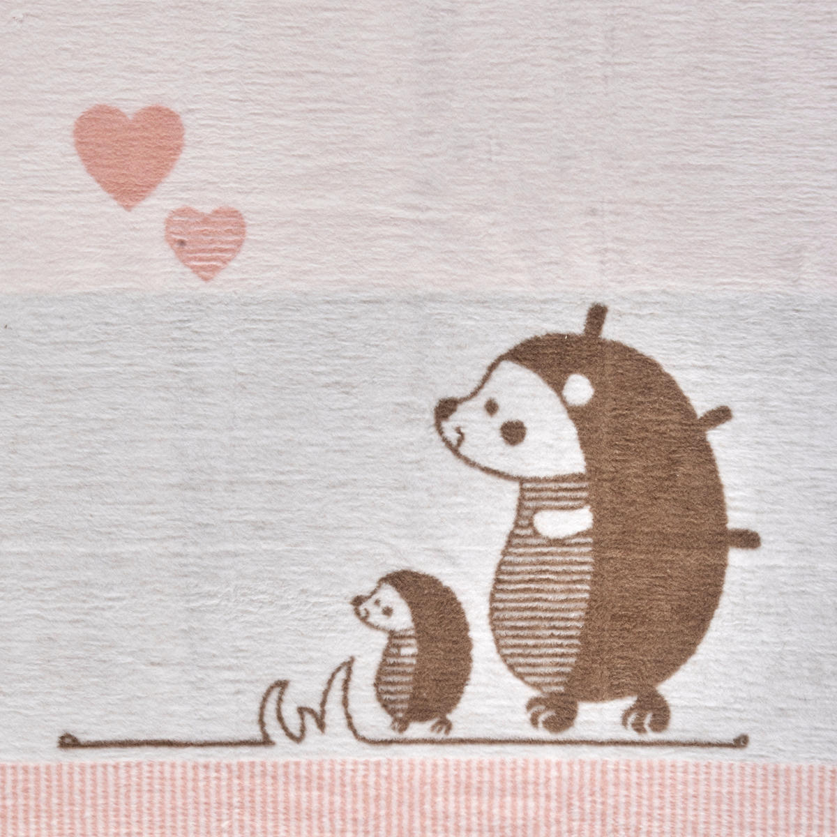 SCHMUSEDECKE MEGGI  75/100 cm  - Weiss/Braun, Basics, Textil (75/100cm) - Patinio