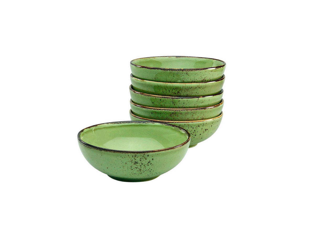 SKÅLSET 6 delar 16,5 cm   - grön, Trend, keramik (16,5cm) - Creatable