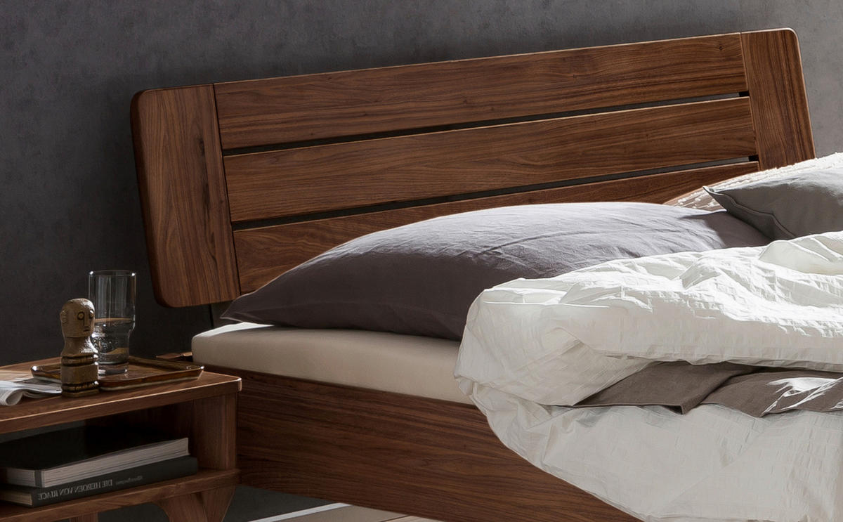 BETT 140/200 cm  in Nussbaumfarben  - Nussbaumfarben, KONVENTIONELL, Holz (140/200cm) - Hasena