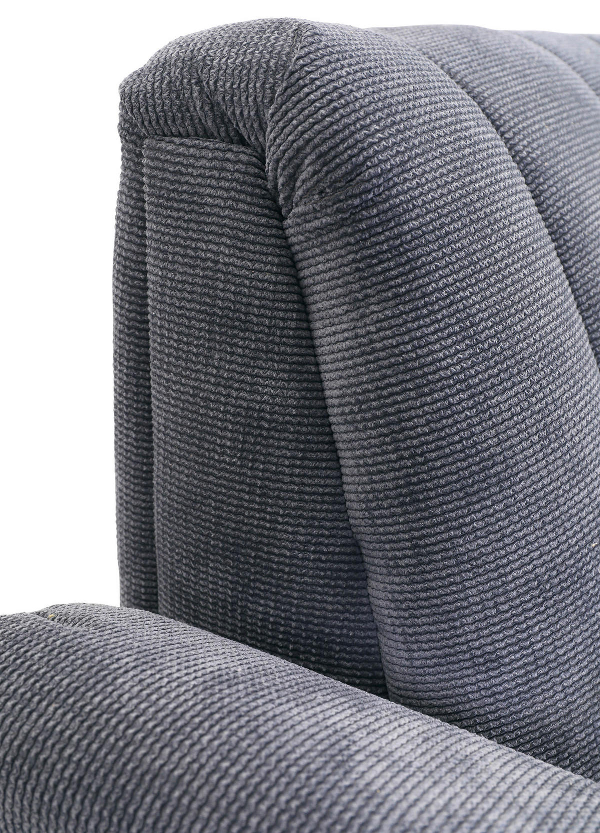 SITZBANK in Textil Schwarz, Dunkelgrau  - Dunkelgrau/Schwarz, Design, Textil/Metall (175/89/75cm) - Novel