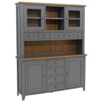 BUFFET 159/200/40 cm  in Anthrazit, Eiche dunkel  - Eiche dunkel/Anthrazit, MODERN, Glas/Holz (159/200/40cm) - MID.YOU