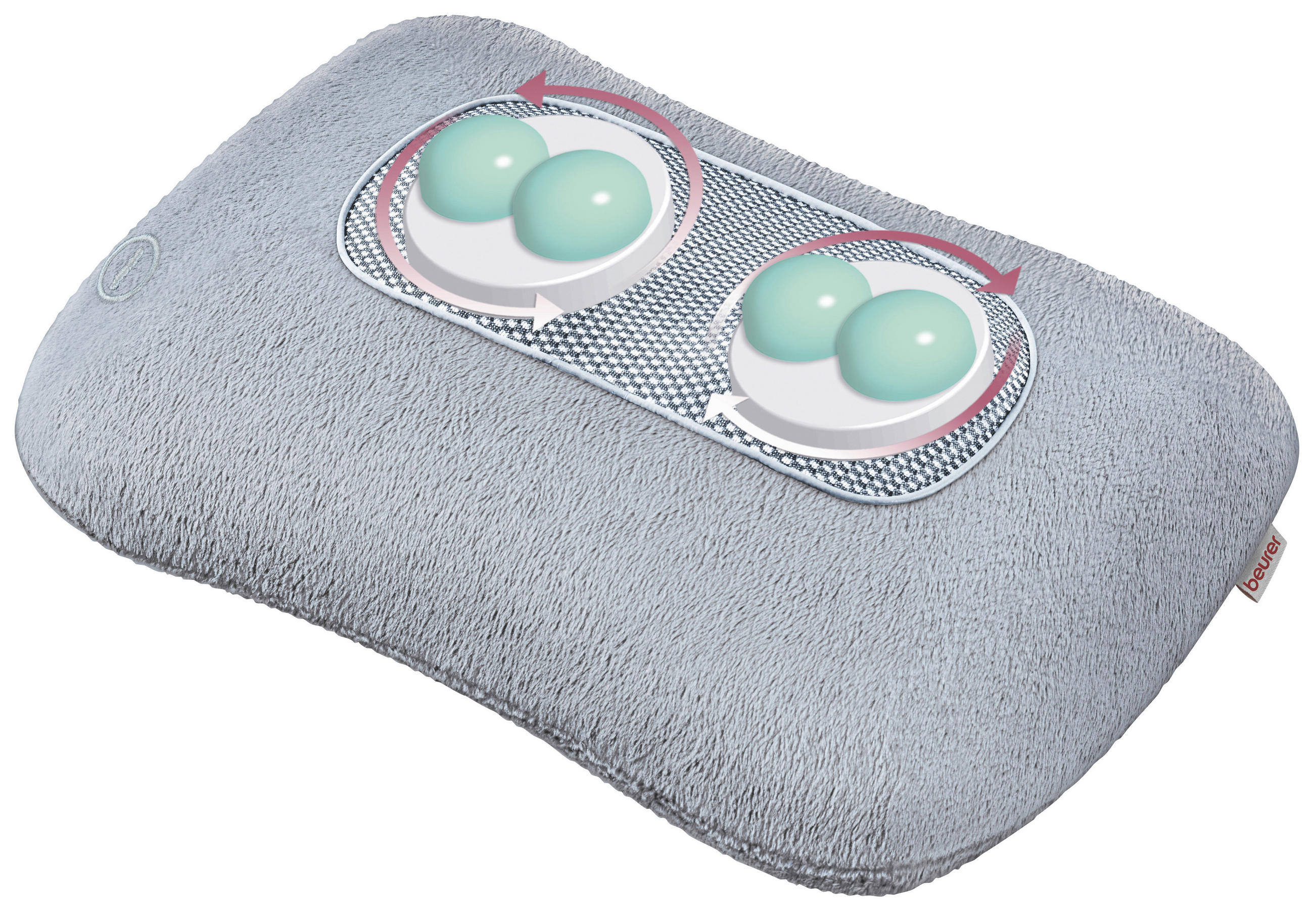 MASSAGEKISSEN - Grau, Konventionell, Kunststoff (32,5/24,3/12cm) - Beurer