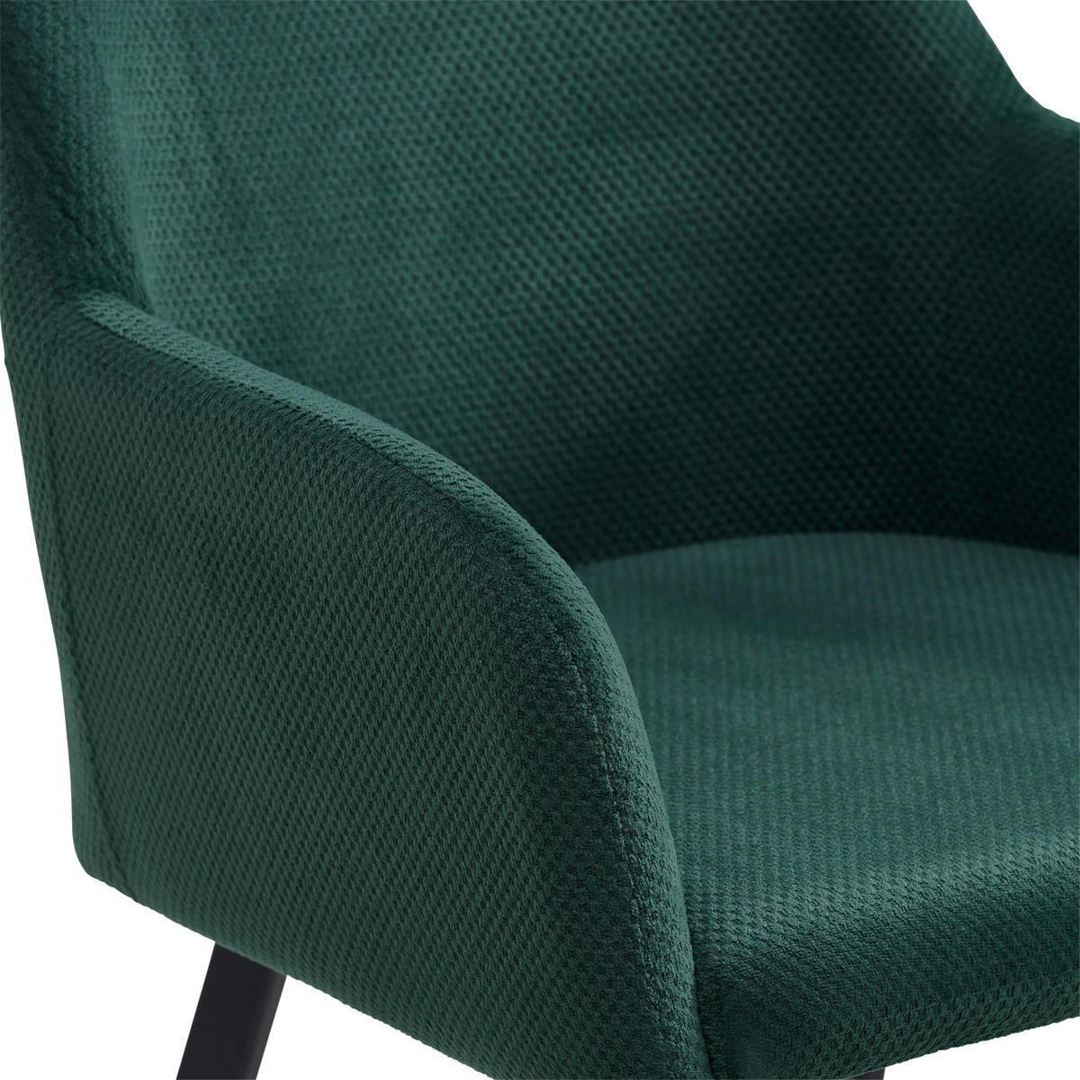 ŽIDLE S PODRUČKAMI, železo, tkaná látka, černá, zelená - černá/zelená, Lifestyle, kov/textil (56/87/60cm) - MID.YOU