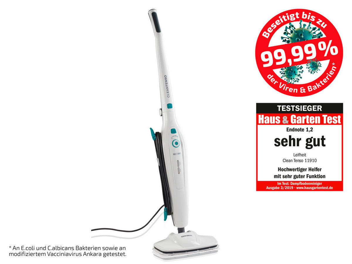 PARNÍ ČISTIČ - bílá, Basics, plast (27,6/26,5/67cm) - Leifheit