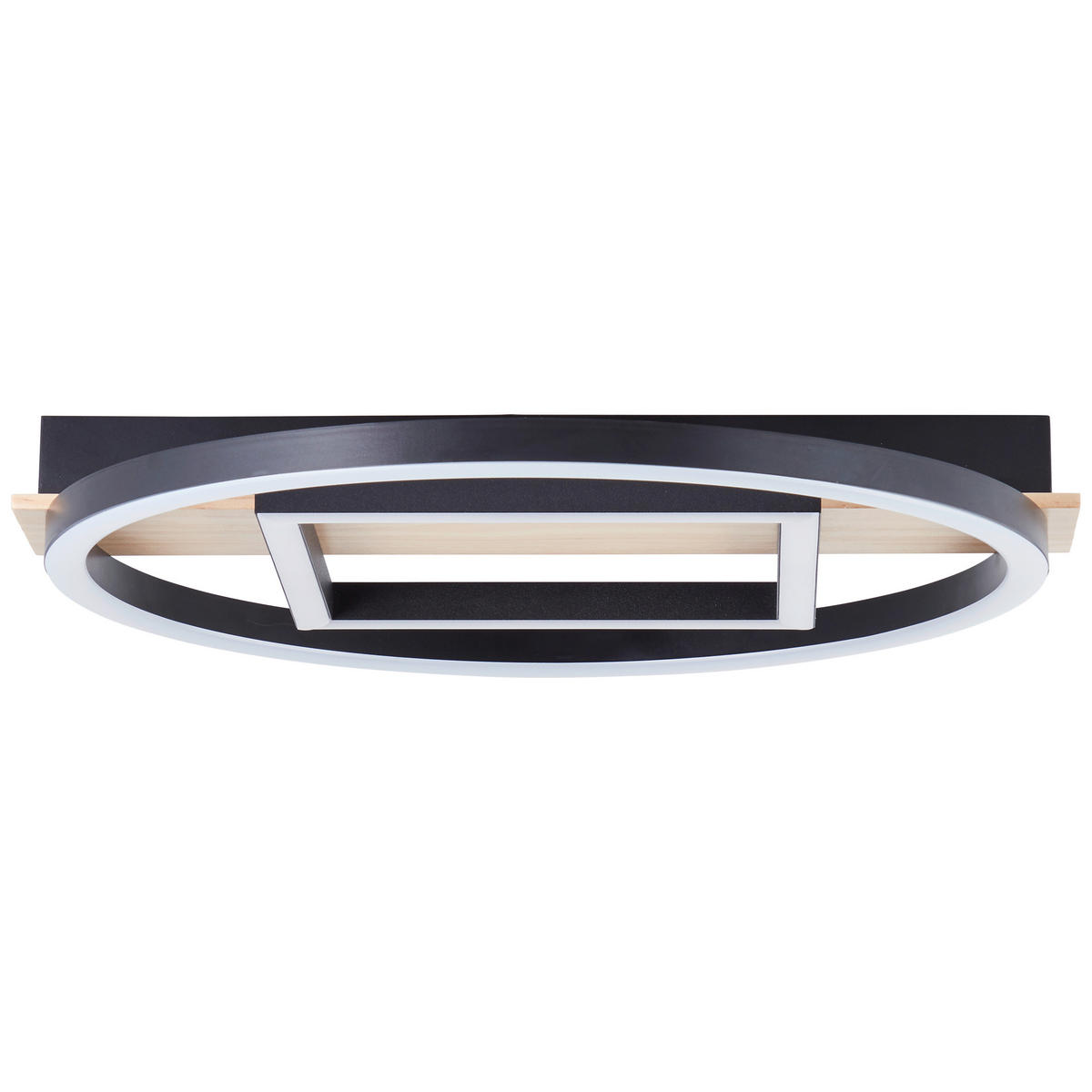LED-PANEEL  - Schwarz/Braun, Design, Holz/Kunststoff (5/39/37cm) - Brilliant