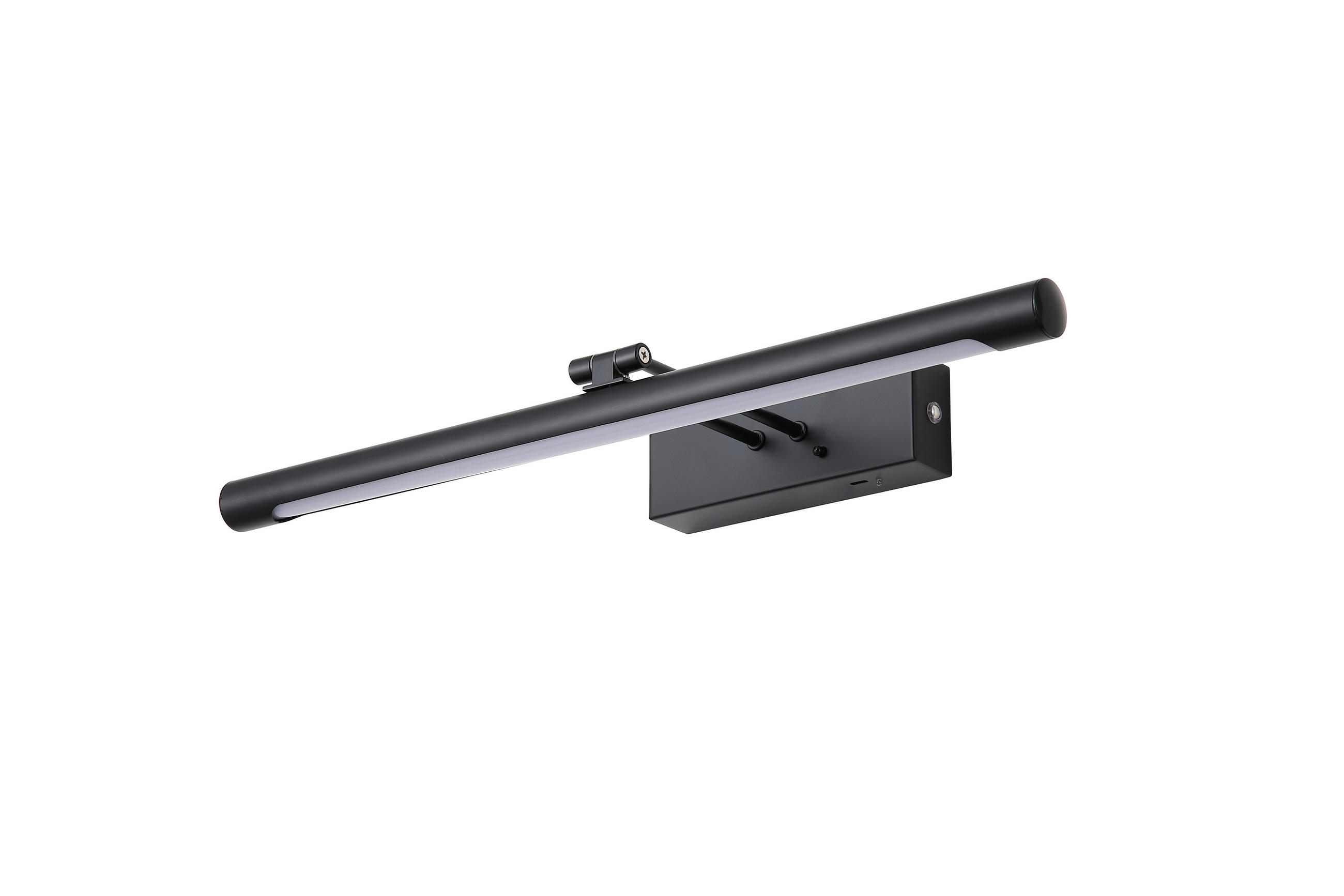 WANDLEUCHTE Holton 45,5/5,5/18 cm  - Schwarz/Weiß, Design, Kunststoff/Metall (45,5/5,5/18cm)