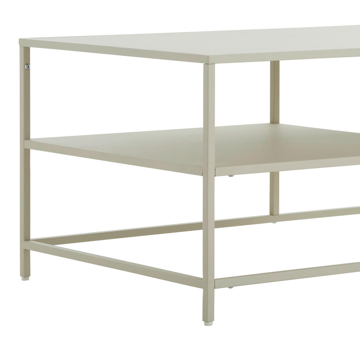 MĂSUțĂ DE CAFEA - crem/gri, Design, metal (90/60/45cm) - Lomoco
