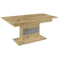 ESSTISCH Eiche Artisan, Grau rechteckig  ausziehbar, in verschiedenen Holzdekoren erhältlich  - Eiche Artisan/Grau, Design, Holzwerkstoff/Stein (180-230/90/79cm) - SetOne by Musterring