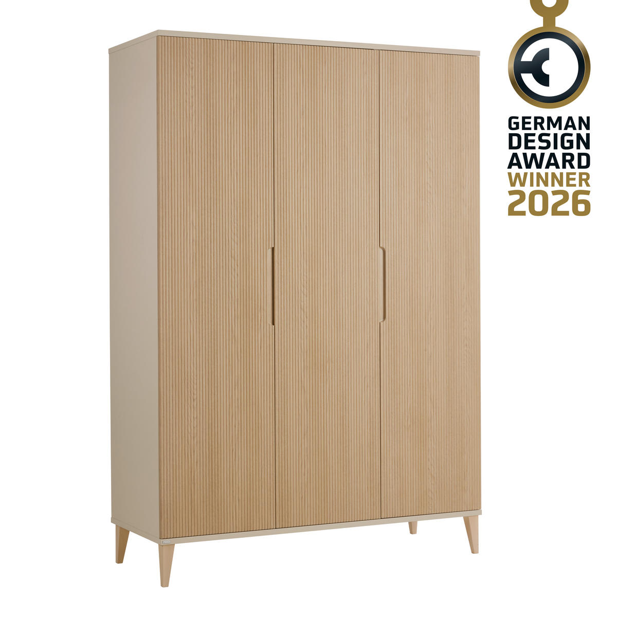 ORMAR ZA DJEČJU ODJEĆU  Jonte  - boje hrasta/bež, Basics, drvni materijal (141/207/56cm) - Paidi