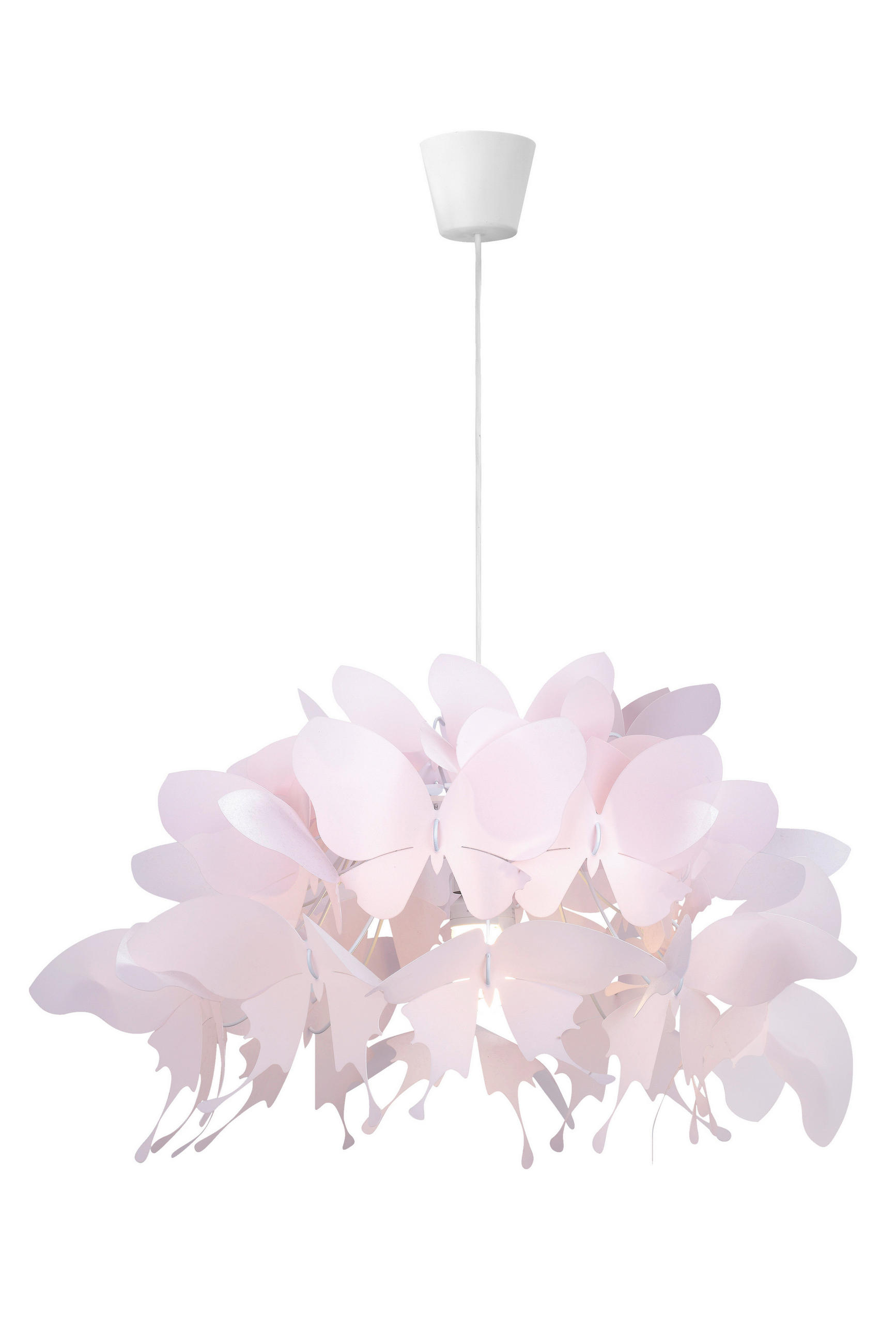 XXXLutz Kinderhängeleuchte Farfalla Pink 50x115x50 cm