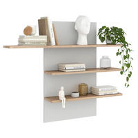 WANDPANEEL Kaunas furniert Kaschmir, Eiche Bianco  - Kaschmir/Eiche Bianco, Design, Holzwerkstoff (120,2/100/23,6cm) - Livetastic