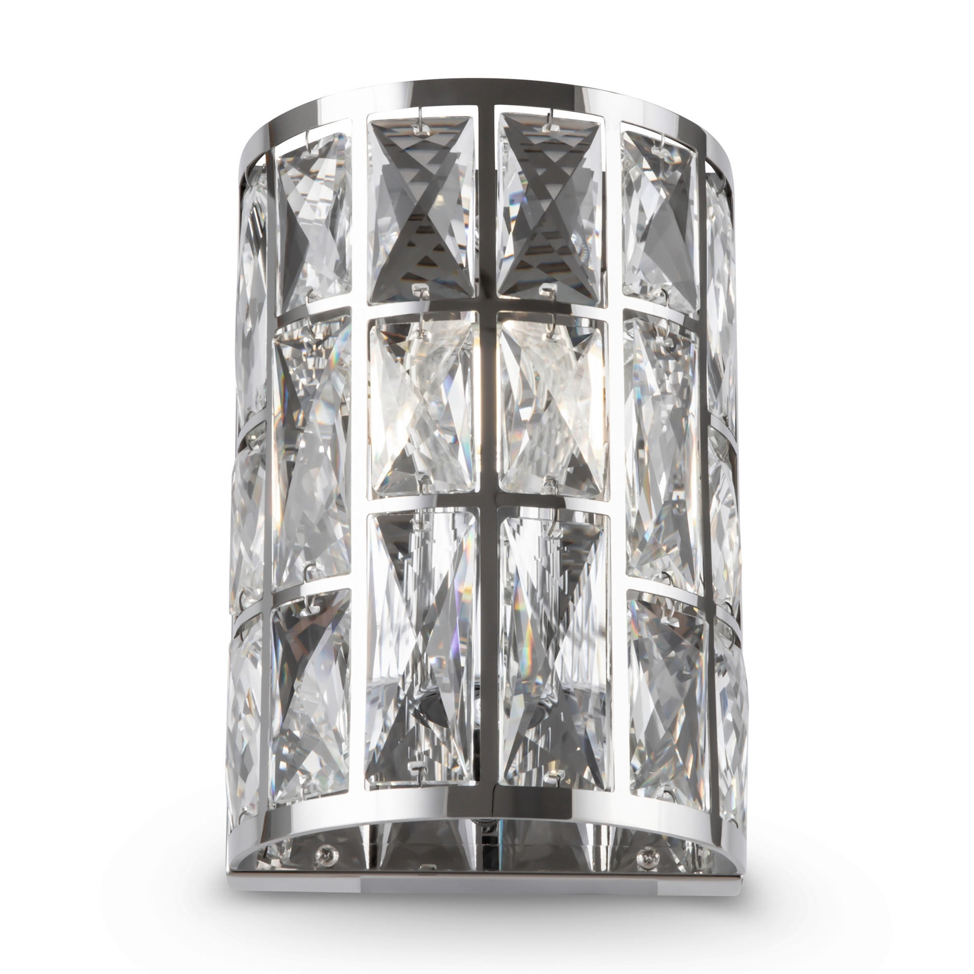 VÄGGLAMPA Modern 14.7/10/21.2 cm   - kromfärg/transparent, Trend, metall/glas (14.7/10/21.2cm) - MAYTONI