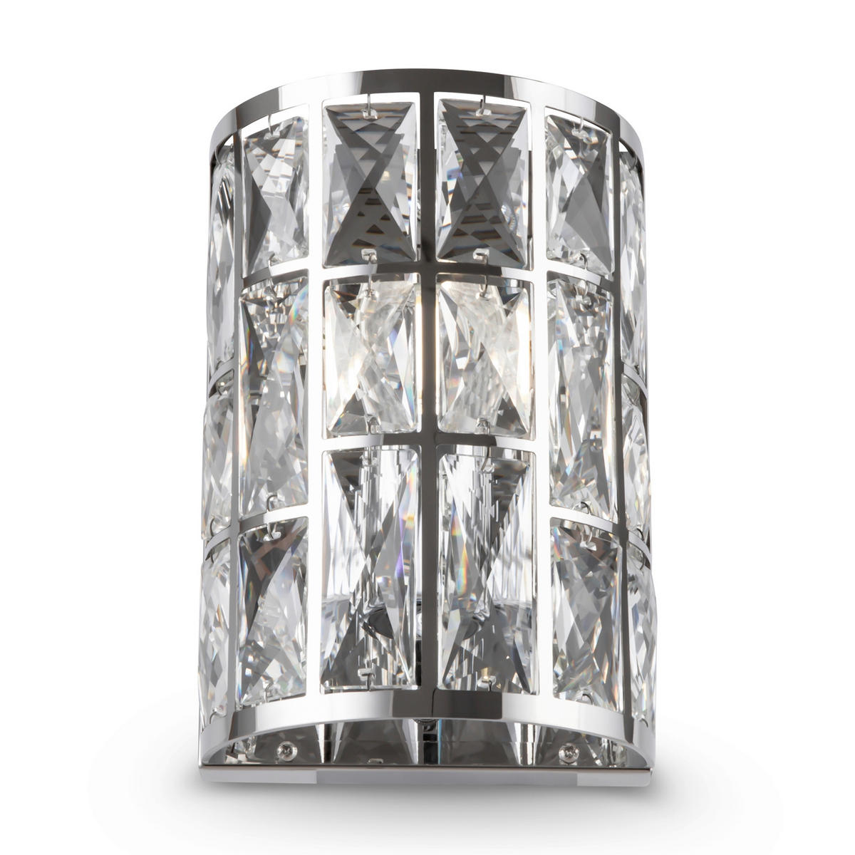 WANDLEUCHTE - Chromfarben/Transparent, Trend, Glas/Metall (14.7/10/21.2cm) - MAYTONI