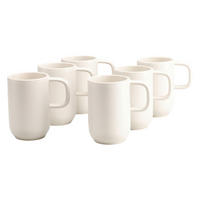 SET VELIKIH ŠALICA ZA KAVU     Uno Offwhite   - bijela, Trend, keramika (300ml) - Creatable