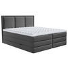 BOXSPRINGBETT 180/200 cm  in Anthrazit  - Anthrazit, Design, Kunststoff/Textil (180/200cm) - MID.YOU