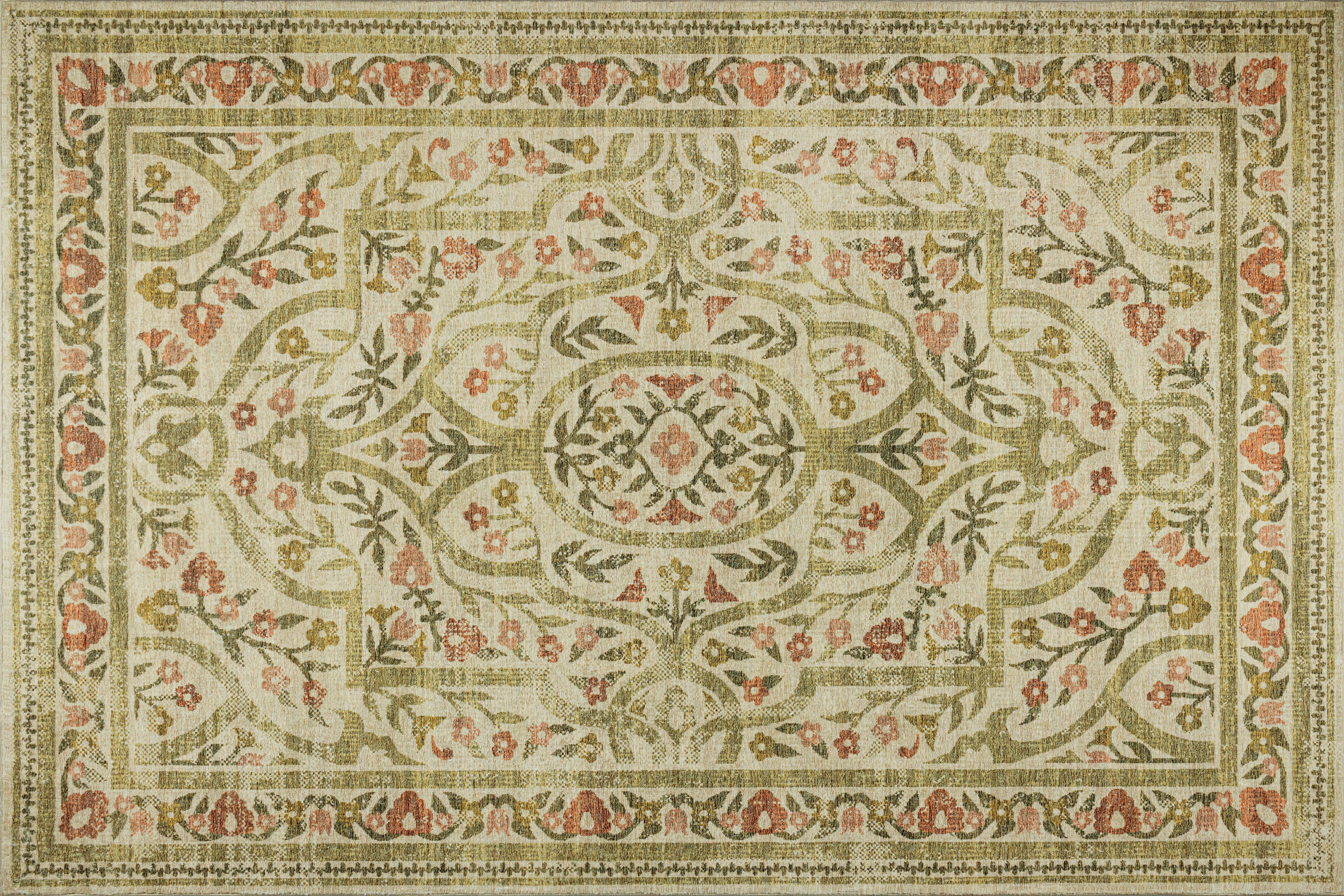 wash+dry Flachwebeteppich Mirela Beige 120x180 cm