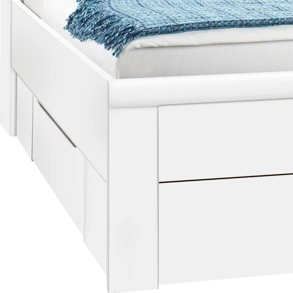 STAURAUMBETT 180/200 cm  in Grau, Weiss   - Weiss/Grau, Konventionell, Holzwerkstoff/Textil (180/200cm) - Rauch Möbel