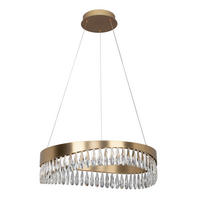 LED SVJETILJKA VISEĆA  60/150 cm       - zlatne boje, Design, metal (60/150cm) - Glandor