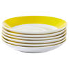 UNTERTASSENSET - Gelb/Weiß, Basics, Keramik (15,5cm) - Van Well