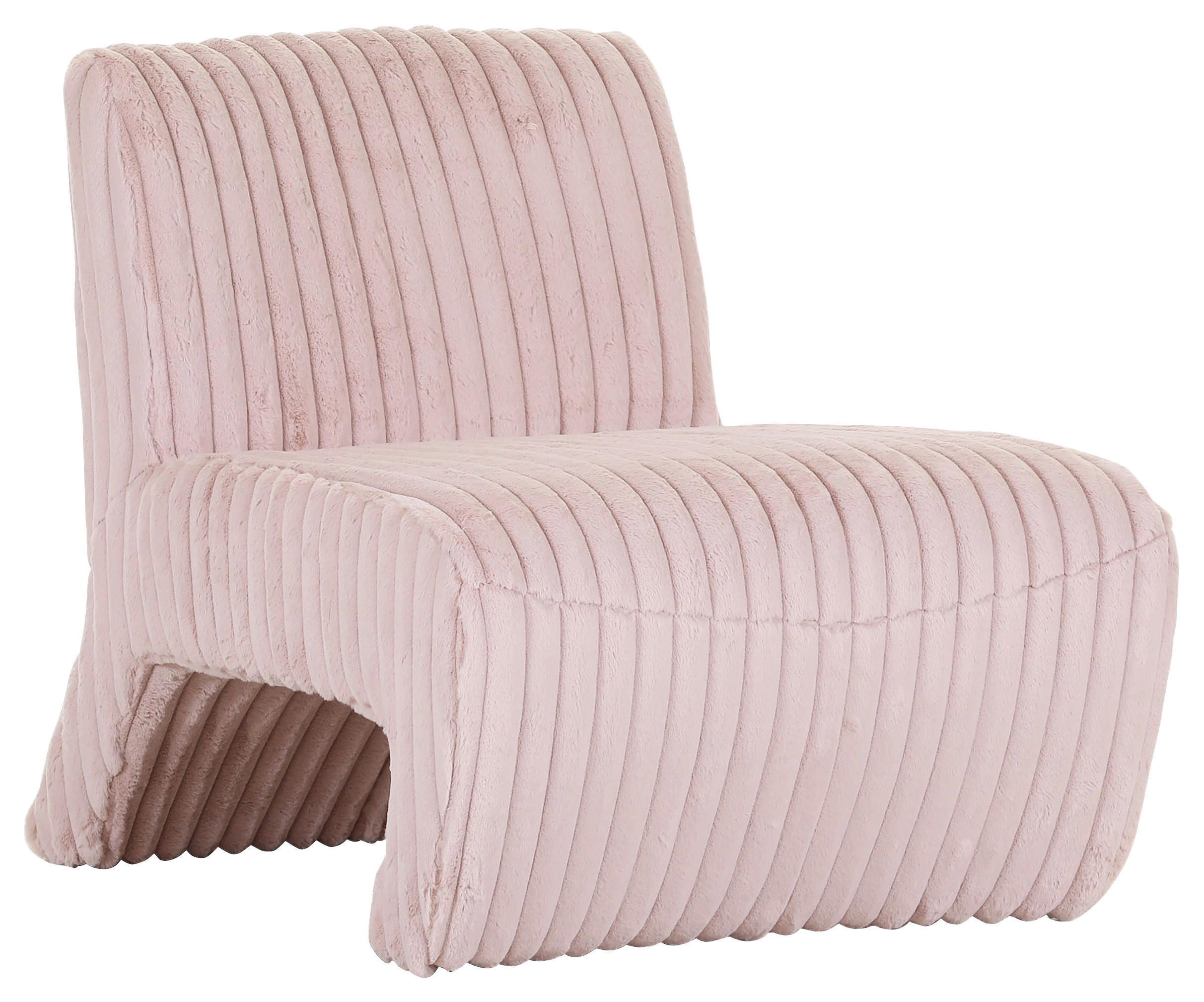 SESSEL in Cord Rosa  - Schwarz/Rosa, KONVENTIONELL, Kunststoff/Textil (68/72/89cm) - Carryhome