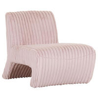 SESSEL in Cord Rosa  - Schwarz/Rosa, KONVENTIONELL, Kunststoff/Textil (68/72/89cm) - Carryhome