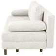 SCHLAFSOFA Lia in Webstoff Creme  - Creme/Schwarz, Design, Textil/Metall (197/84/92,5cm) - Hom`in