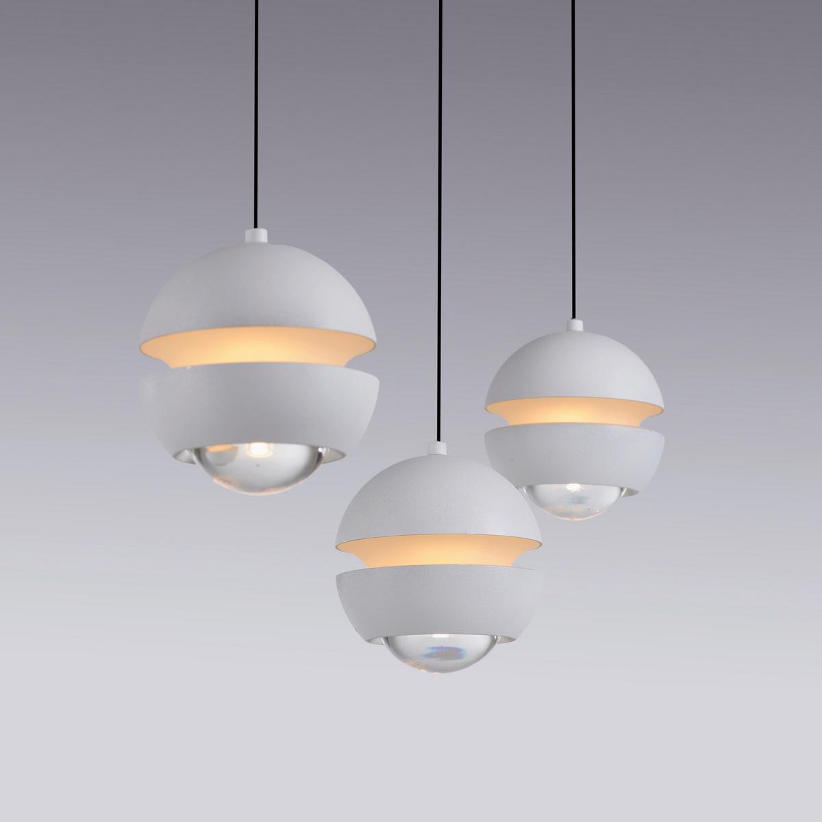 LED-PENDELLEUCHTE 60/10/220 cm  - Weiß, Design, Kunststoff/Metall (60/10/220cm) - Schöner Wohnen