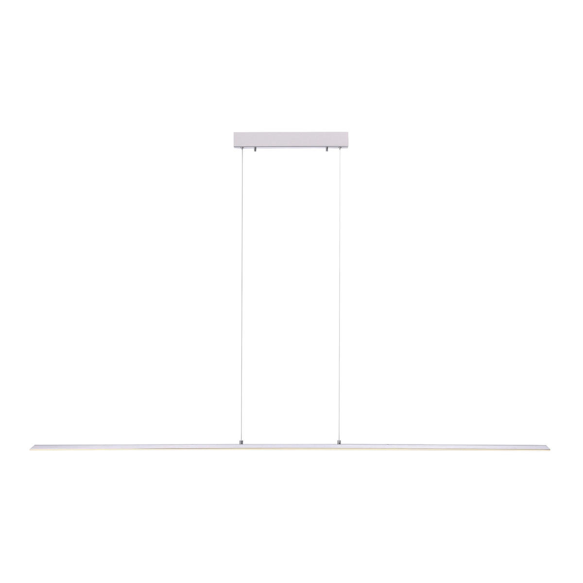 LED-HÄNGELEUCHTE 160/6/120 cm  - Silberfarben, Design, Kunststoff/Metall (160/6/120cm) - Neuhaus PURE