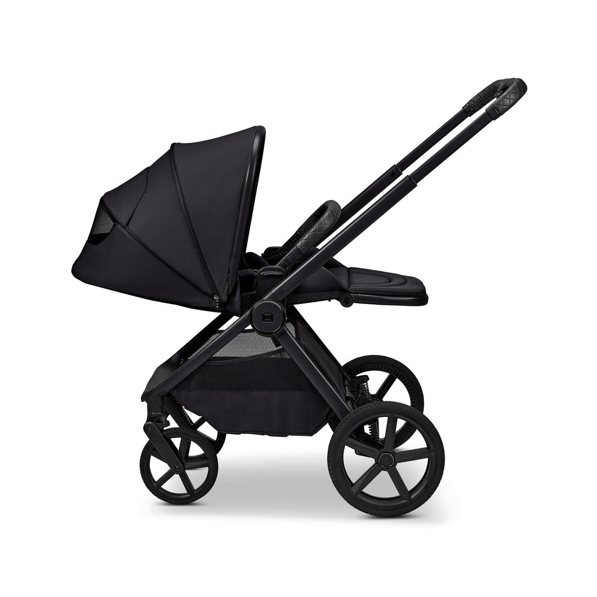 KINDERWAGENSET  GIO FOLD ETPU SET  onyx  - Schwarz, Basics, Textil/Metall (120/58/92cm) - Moon Edition