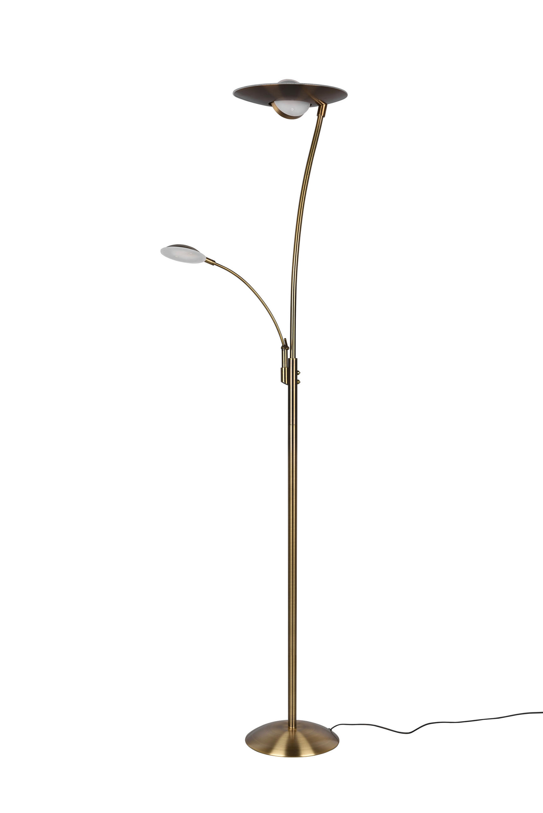 LED-STEHLEUCHTE 29,5/180 cm    - Messingfarben, Design, Metall (29,5/180cm) - Trio Leuchten