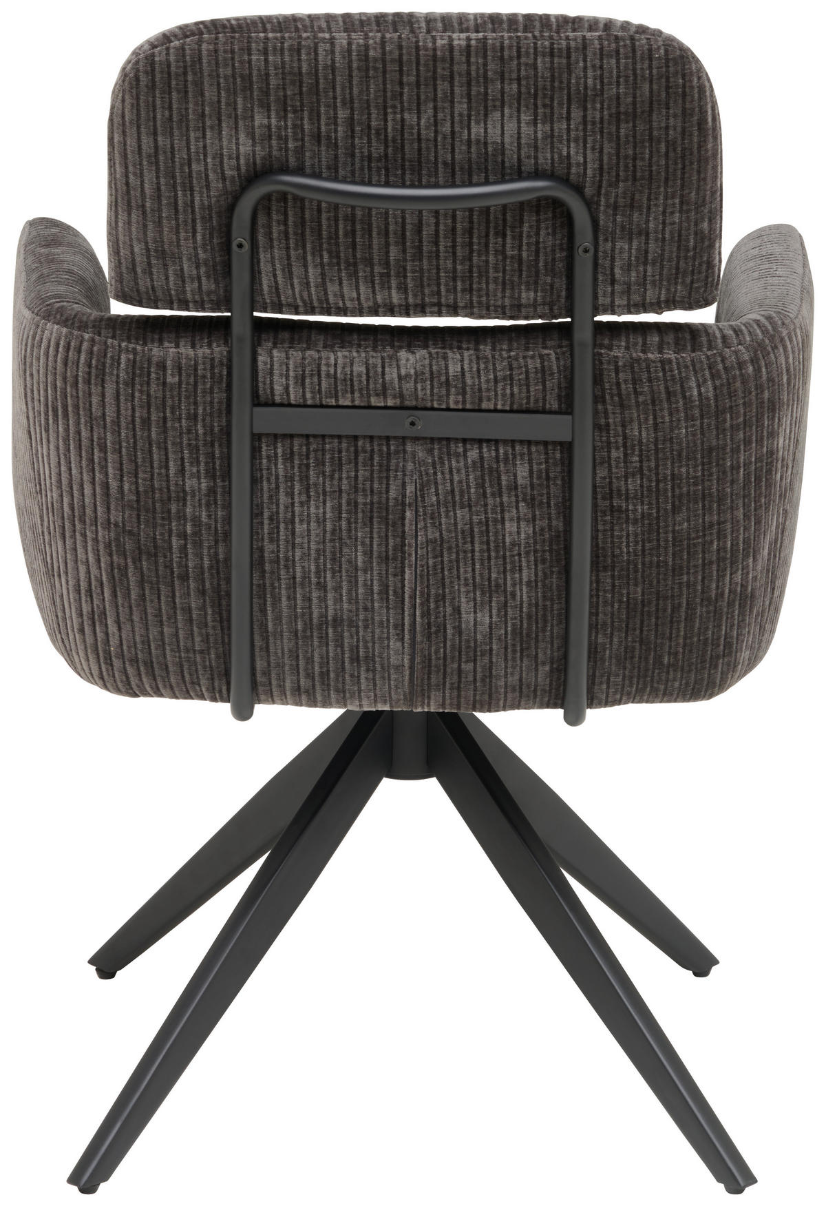 ARMLEHNSTUHL  in Eisen Cord  - Anthrazit/Naturfarben, KONVENTIONELL, Holz/Textil (60/87,5/68cm) - Livetastic