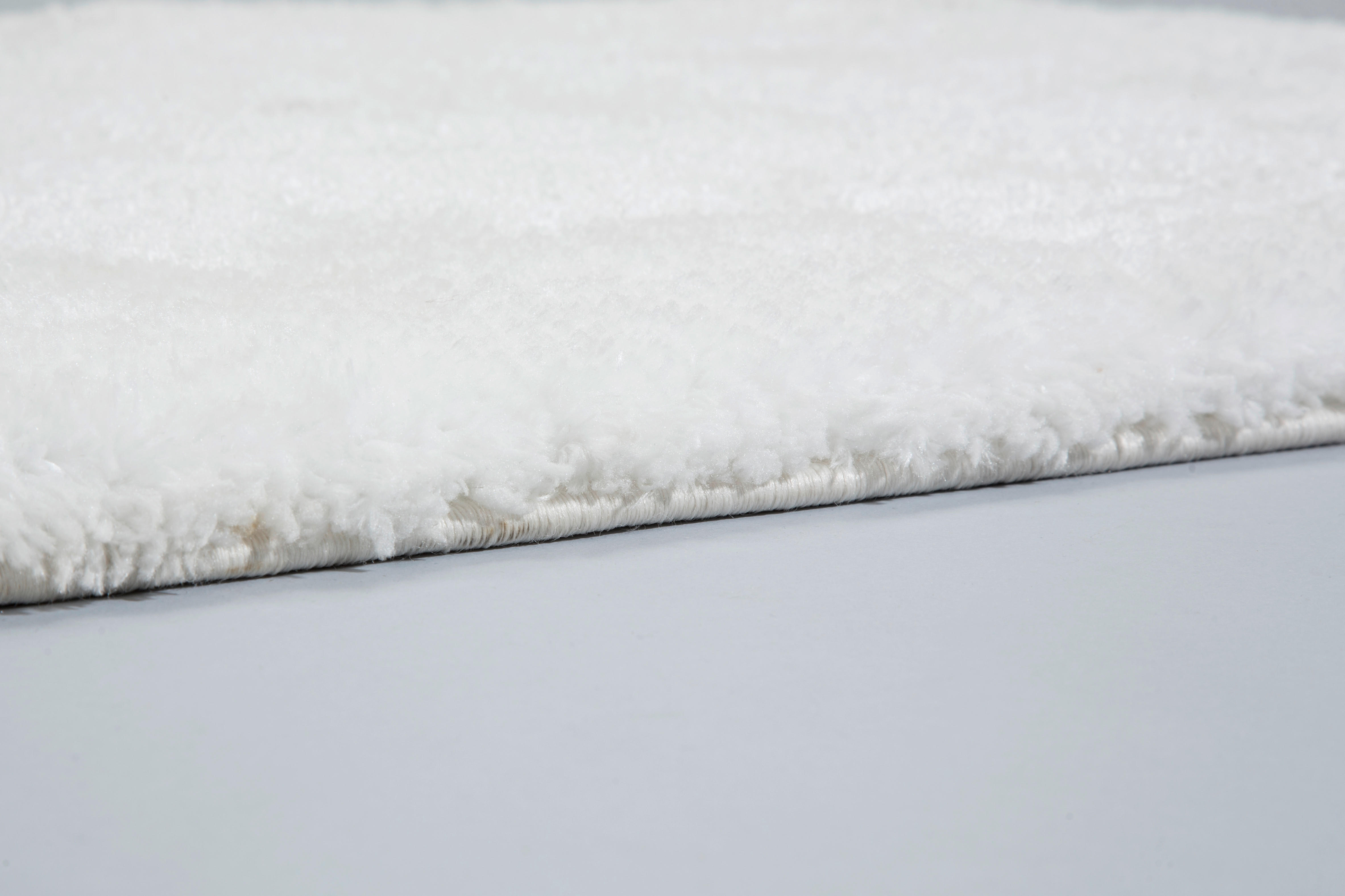 HOCHFLORTEPPICH  67/130 cm  gewebt  Weiß   - Weiß, Basics, Textil (67/130cm) - Schöner Wohnen