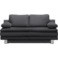 SCHLAFSOFA  mit Fußauswahl, Stoffauswahl Flachgewebe Grau  - Chromfarben/Grau, Design, Textil/Metall (194/96/86cm) - Novel