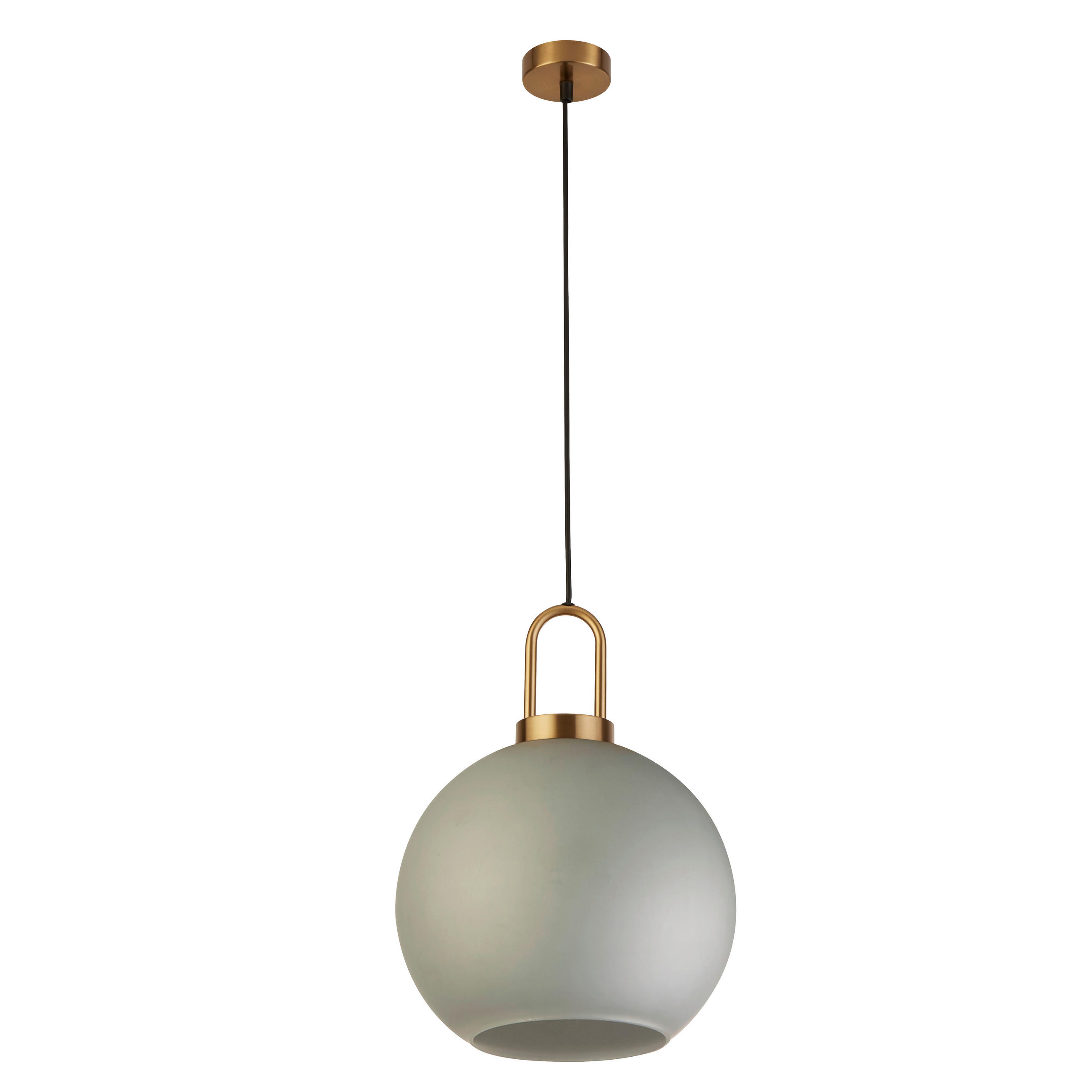 HÄNGELEUCHTE Snowdrop 30/120 cm   - Messingfarben, LIFESTYLE, Glas/Metall (30/120cm)