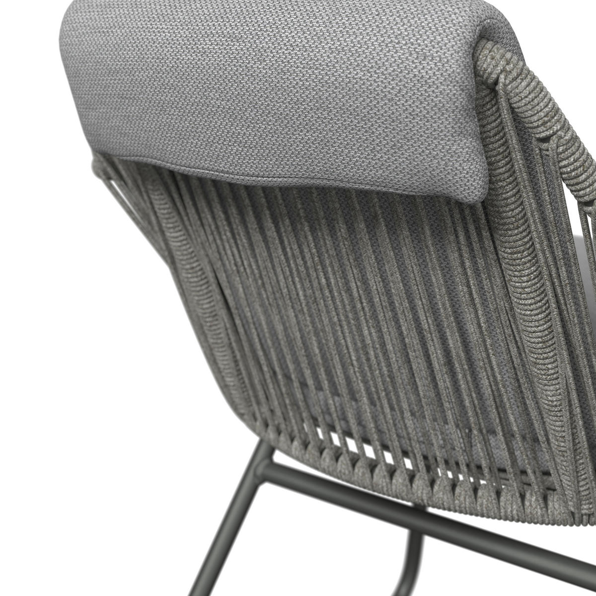 GARTENSESSEL Aluminium Hellgrau, Dunkelgrau  - Dunkelgrau/Hellgrau, MODERN, Textil/Metall (63/83/67cm) - Amatio