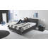 BOXSPRINGBETT 180/200 cm INKL. Lattenrost, Matratze - Chromfarben/Anthrazit, Design, Textil/Metall (180/200cm) - Ruf