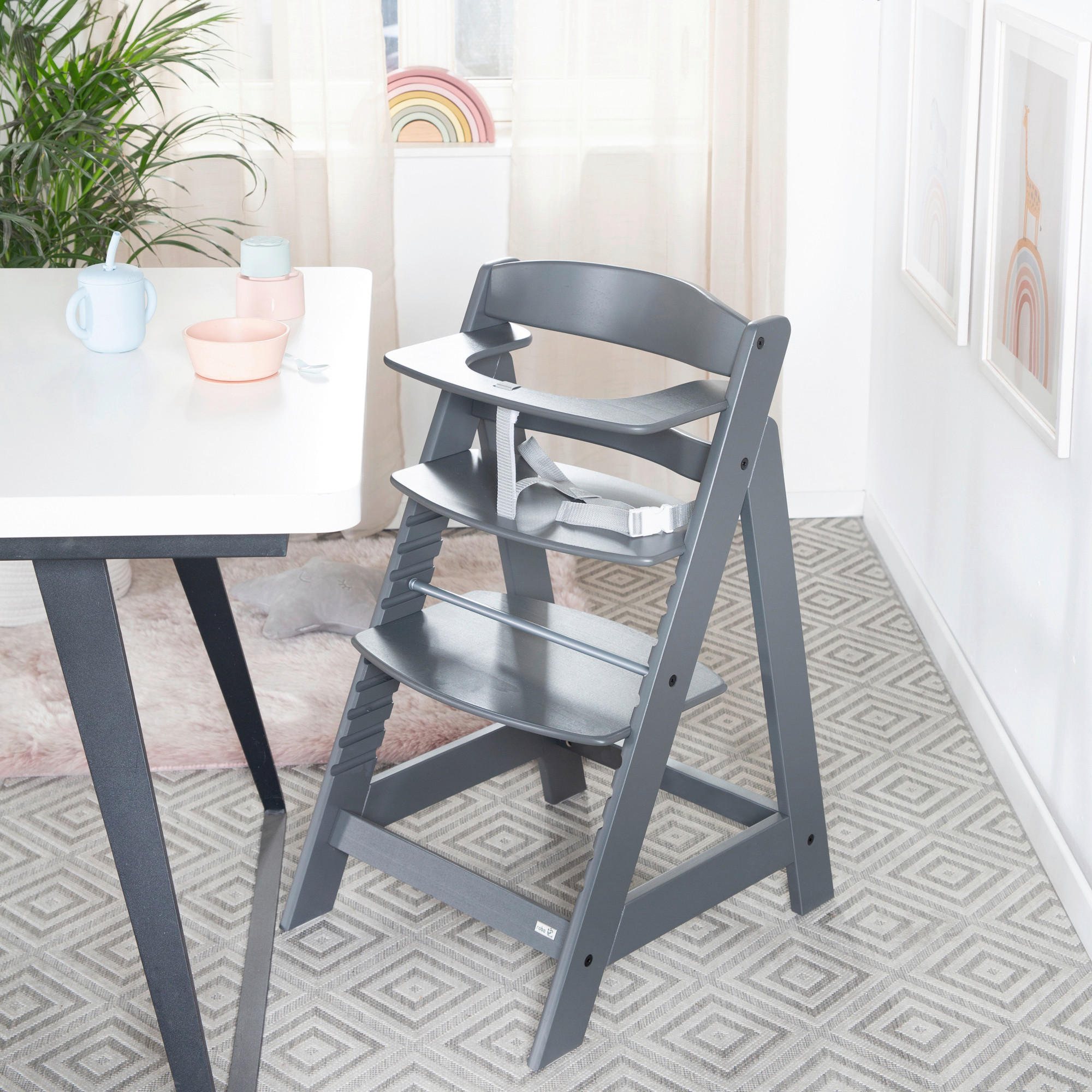 HOCHSTUHL roba Sit Up Flex  - Anthrazit, Basics, Holzwerkstoff/Kunststoff (44,5/80/54cm) - Roba
