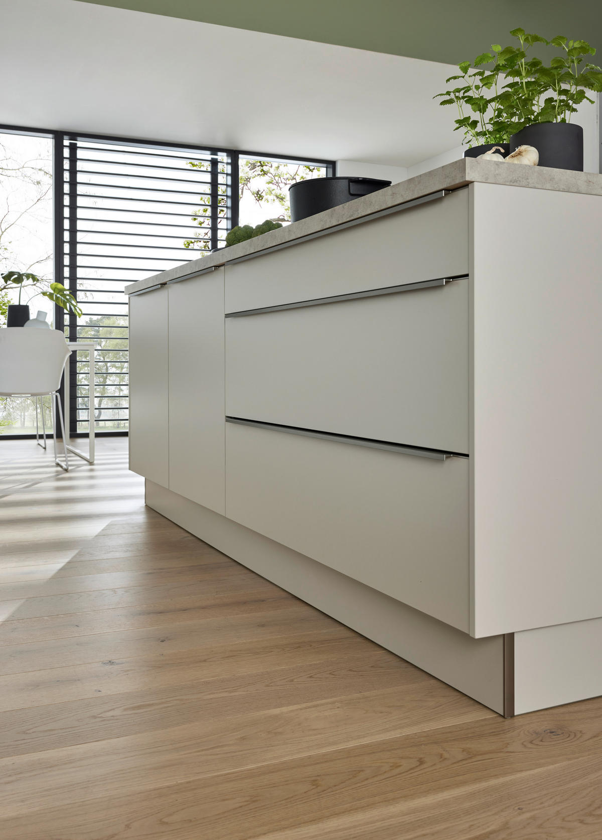 EINBAUKÜCHE MANHATTAN UNI  - Sandfarben/Sahara, Design, Holzwerkstoff - Nolte Küchen