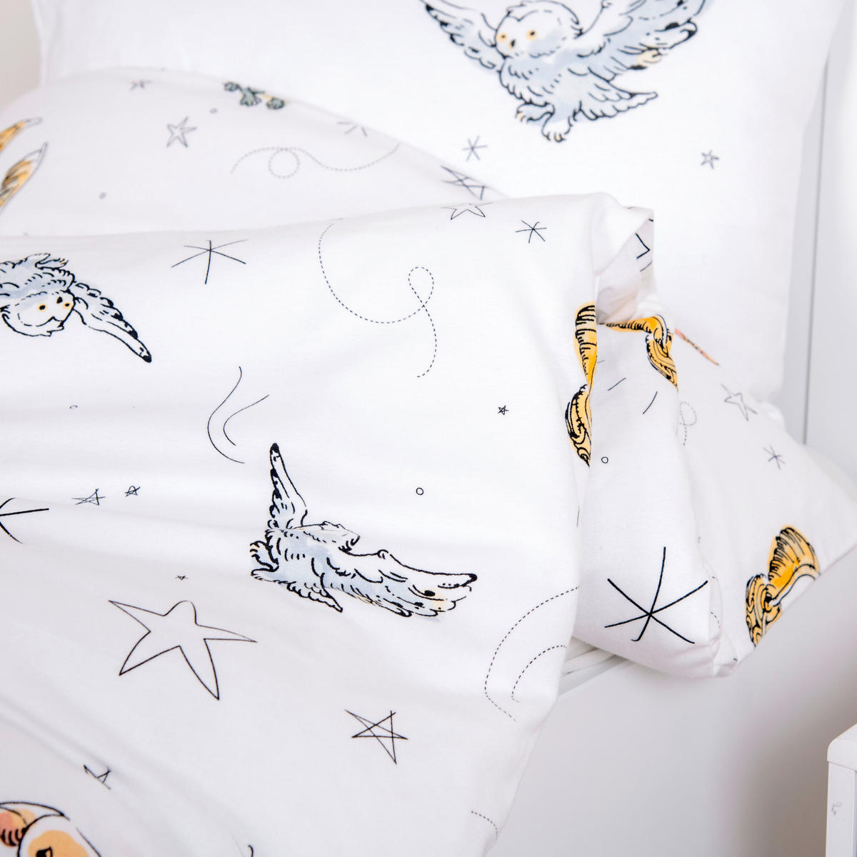 BABYBETTWÄSCHE Harry Potter Flanell 100/135 cm  - Weiß, Basics, Textil (100/135cm) - baby best
