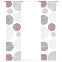 FLÄCHENVORHANG 3ER SET in Bordeaux halbtransparent  - Bordeaux, Design, Textil (60/245cm) - Schmidt W. Gmbh