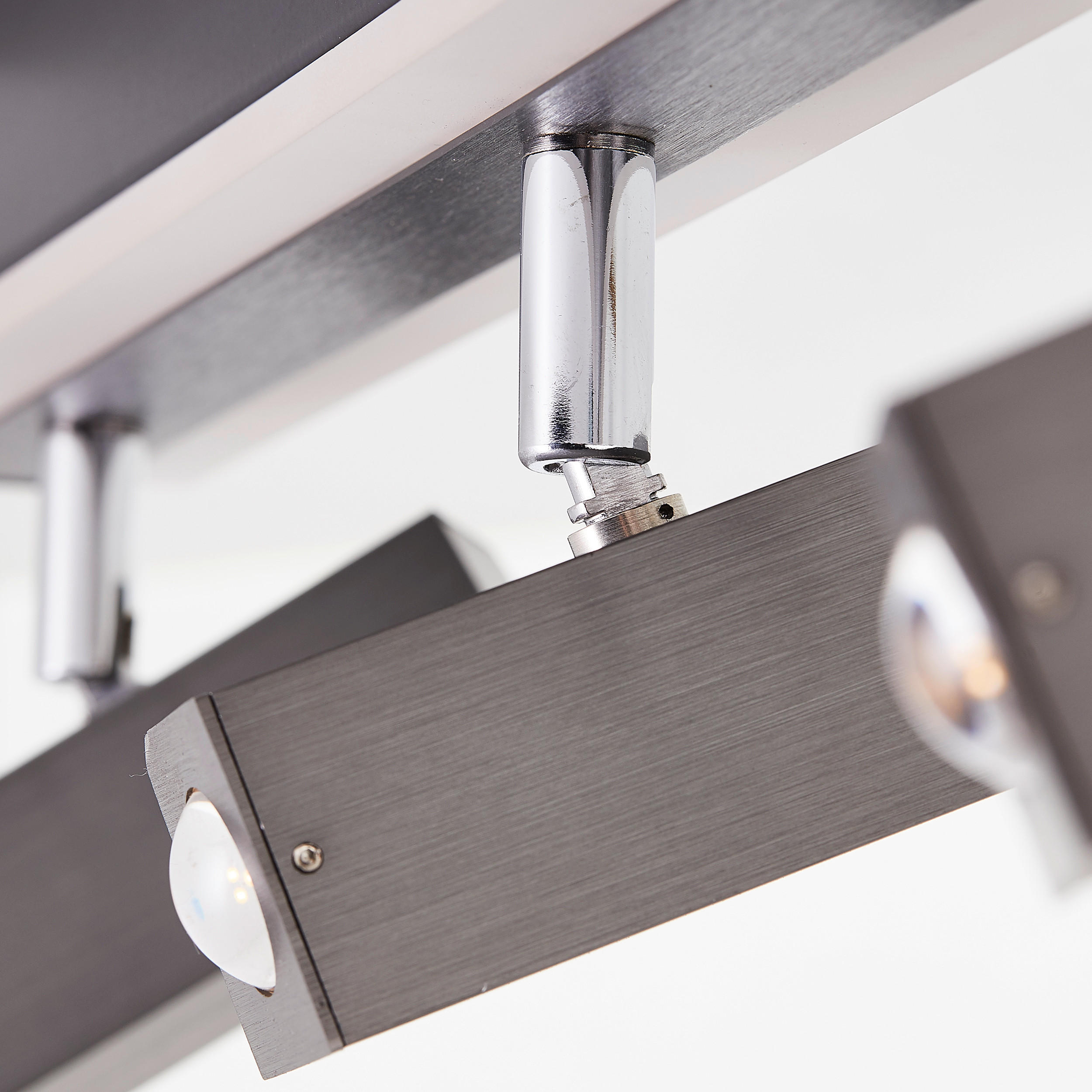 LED-STRAHLER 60/9,8/5 cm   - Schwarz/Alufarben, Design, Metall (60/9,8/5cm) - Brilliant