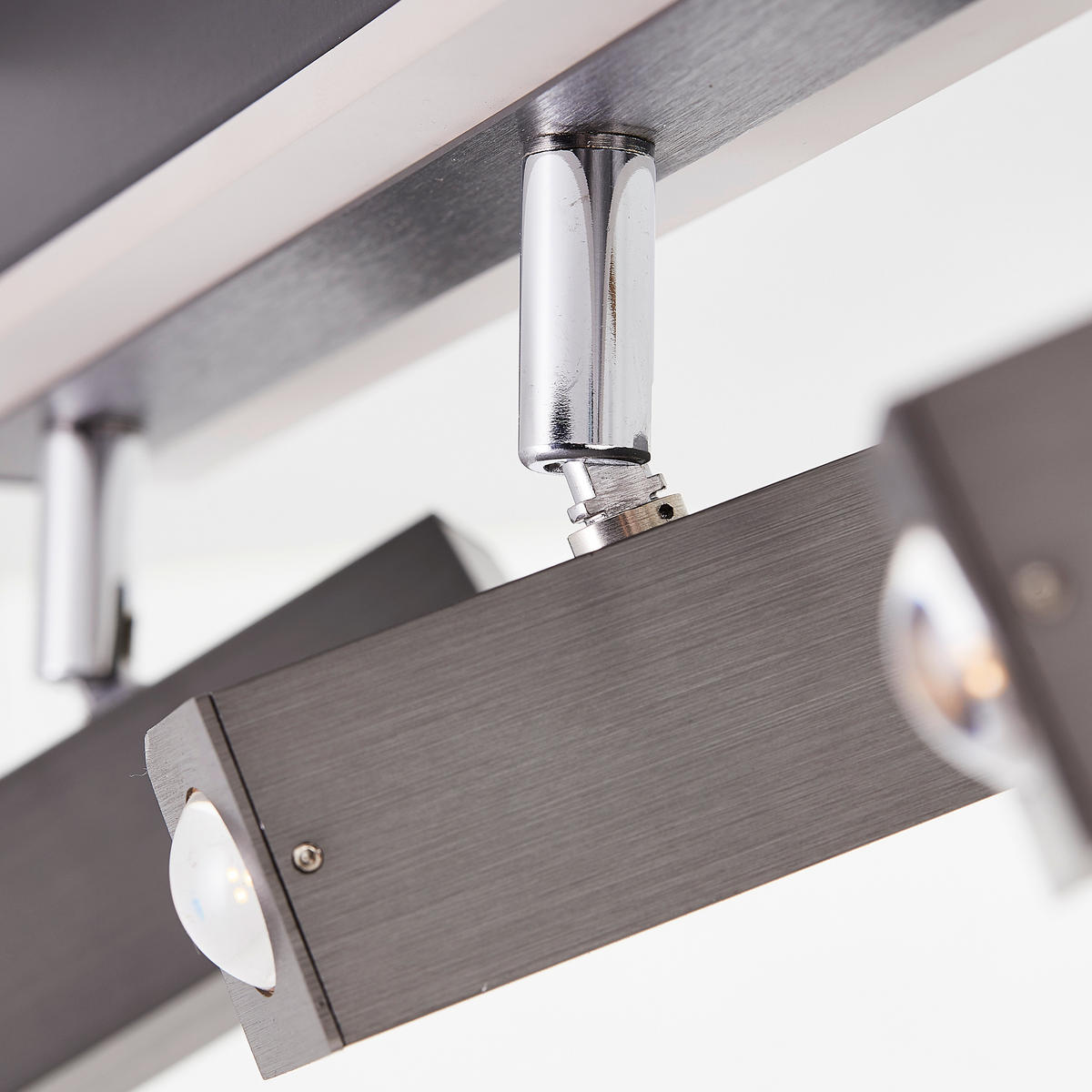 LED-STRAHLER 60/9,8/5 cm   - Schwarz/Alufarben, Design, Metall (60/9,8/5cm) - Brilliant