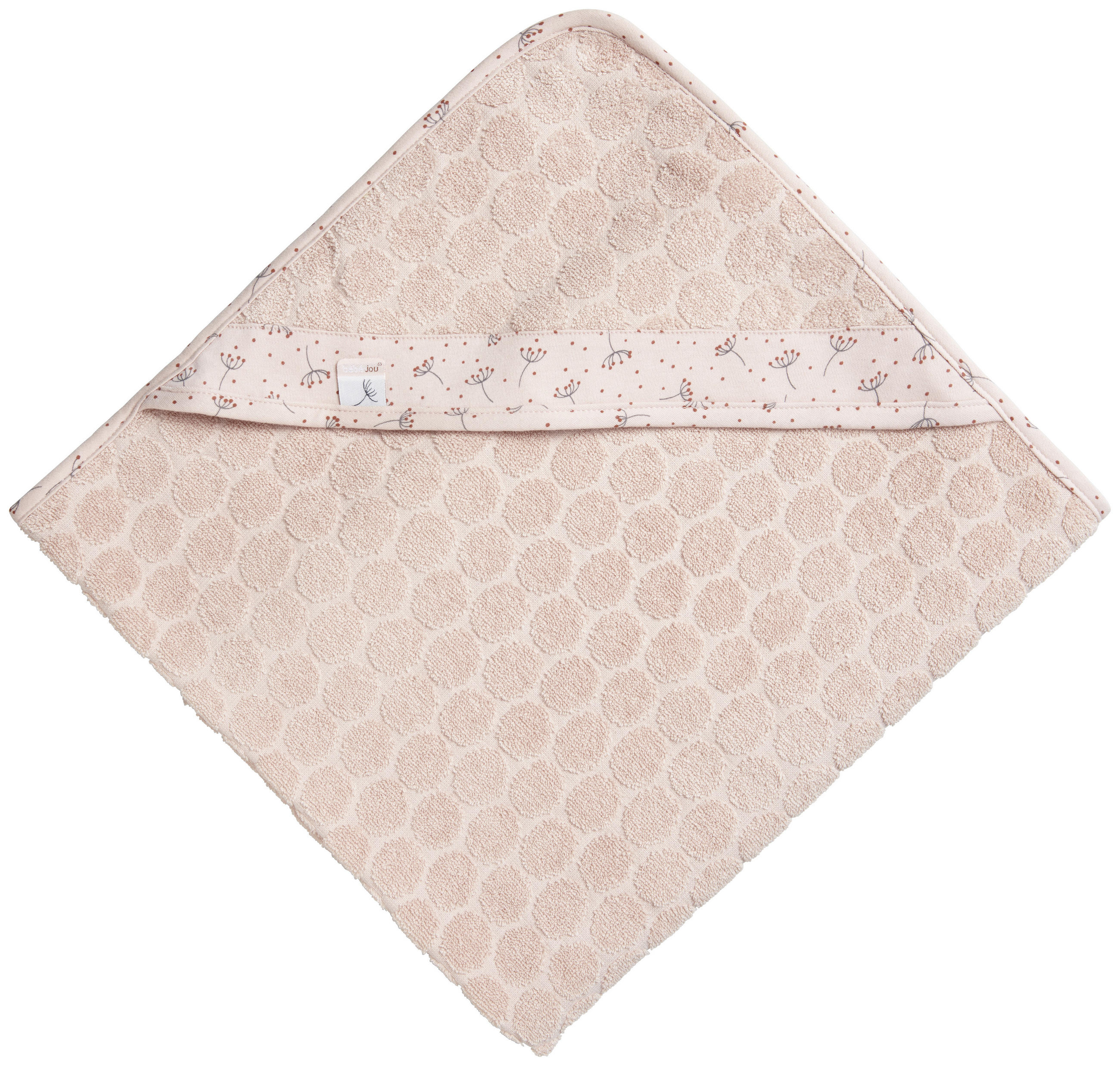 OSUŠKA S KAPUCÍ - tmavě růžová/růžová, Basics, textil (85/75cm) - Bebe Jou