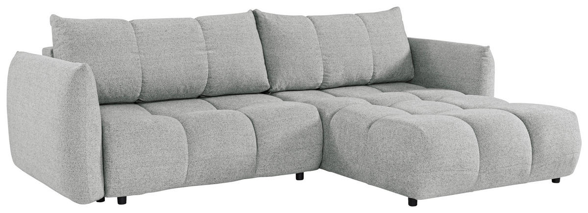 ROHOVÁ ROZKLÁDACÍ POHOVKA, plast, textil, kompozitní dřevo, šedobéžová - černá/šedobéžová, Konvenční, kompozitní dřevo/textil (273/188cm) - Livetastic