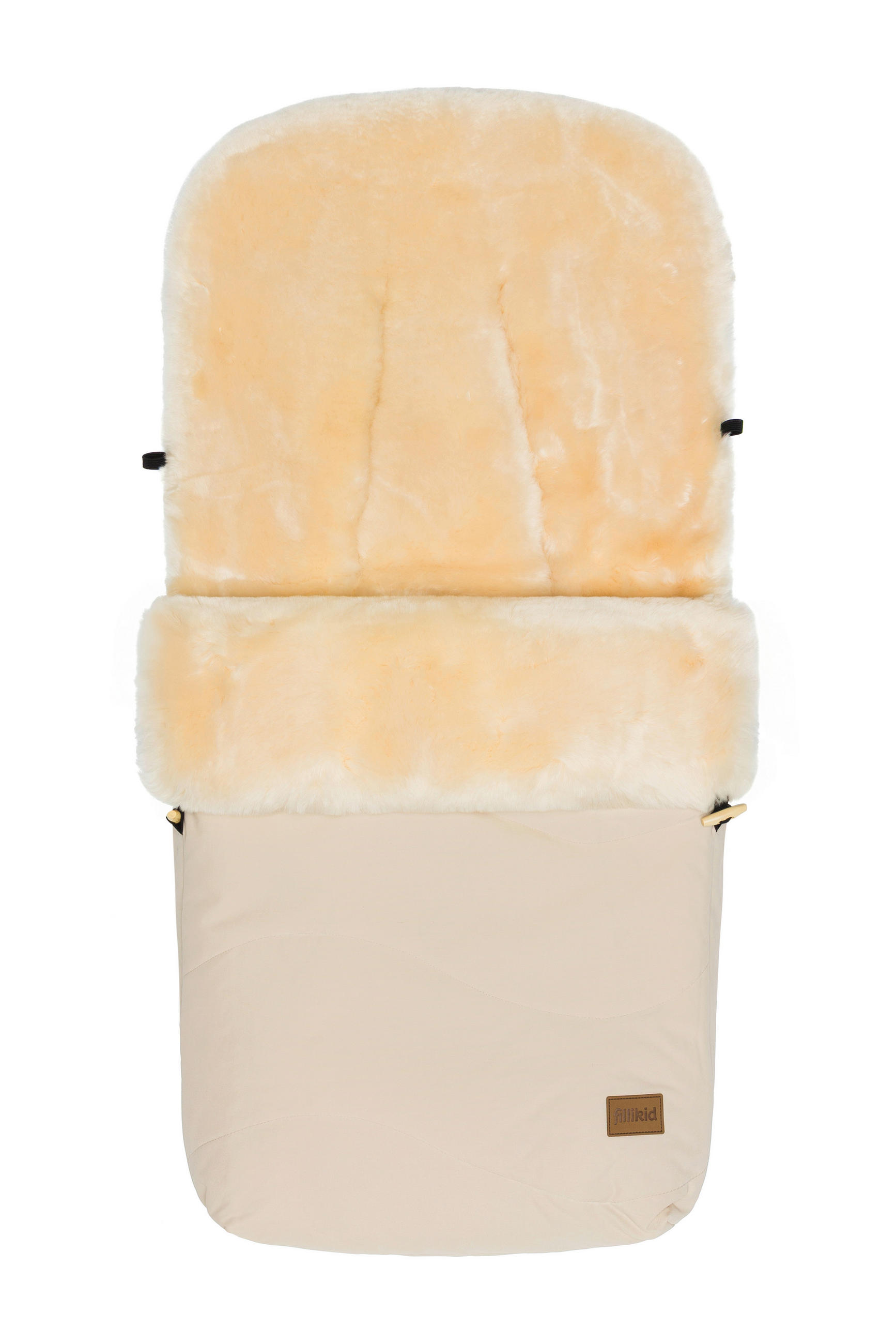 BUGGY-FUSSSACK  - Naturfarben, Basics, Leder/Textil (50/100cm) - Fillikid