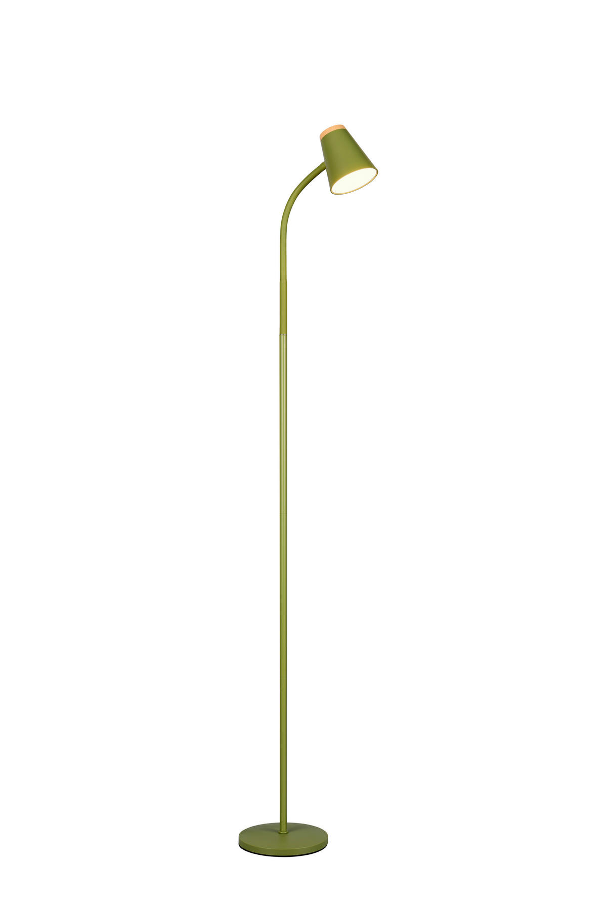 LED-STEHLEUCHTE    - Braun/Grün, Basics, Kunststoff/Metall (145/19.5/37cm)